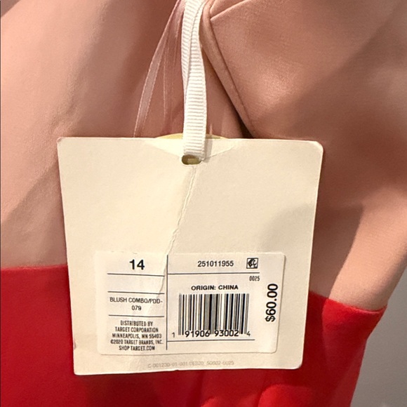 Stylish Pink and Red Dress - Picture 2 of 4